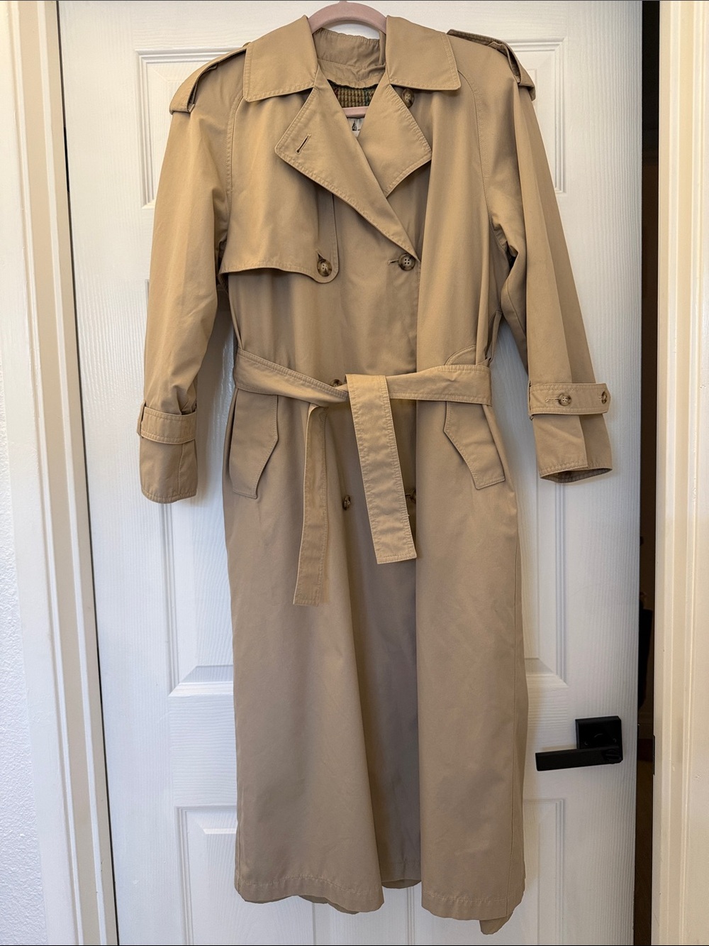 Towne London Fog Beige Trench Coat
